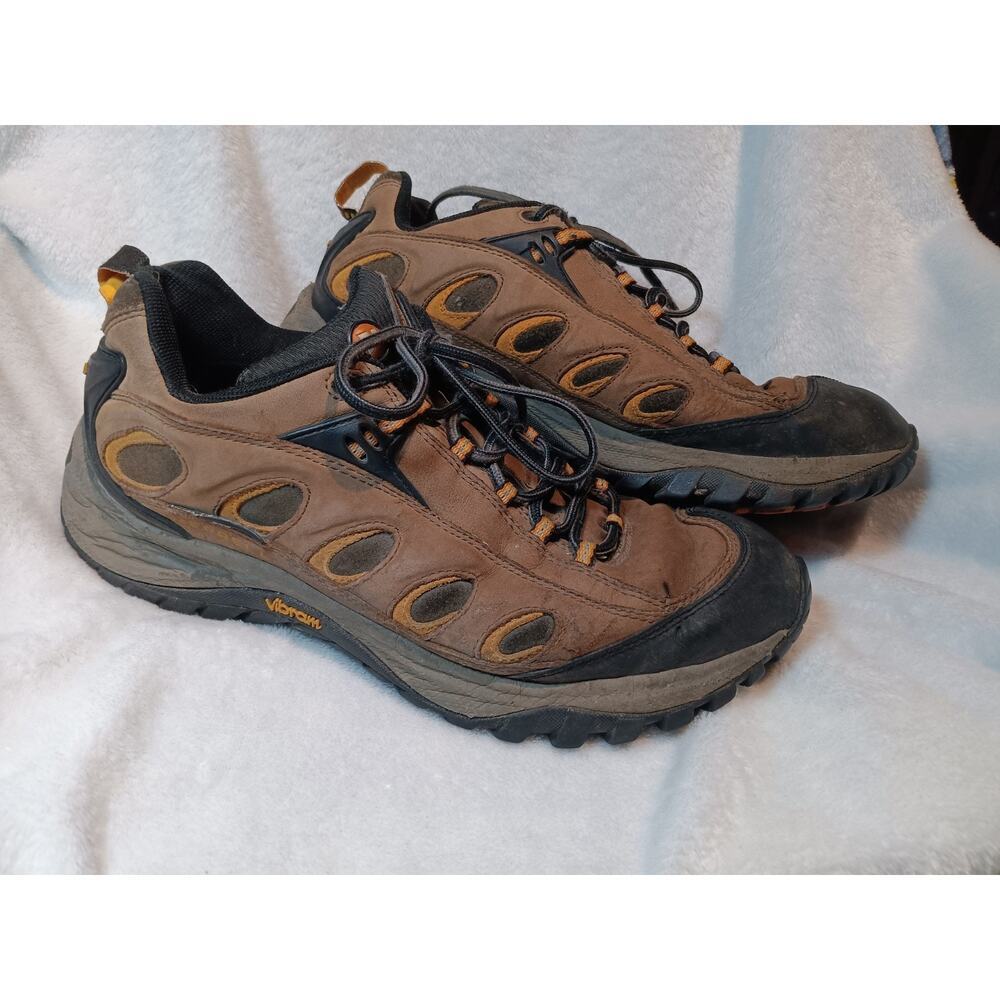 Merrell Radius Hiker Boots Men’s Size 11.5 Waterproof Low Top Vibram Brown Shoes